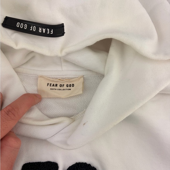 Fear of God Cream Hoodie Large - Picture 3 of 3